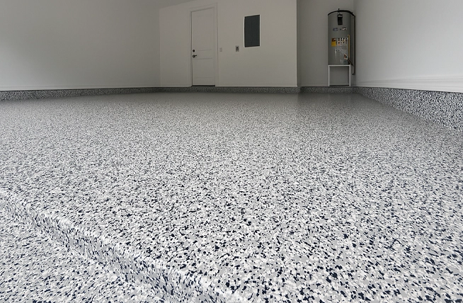 Langley garage flooring flake systems